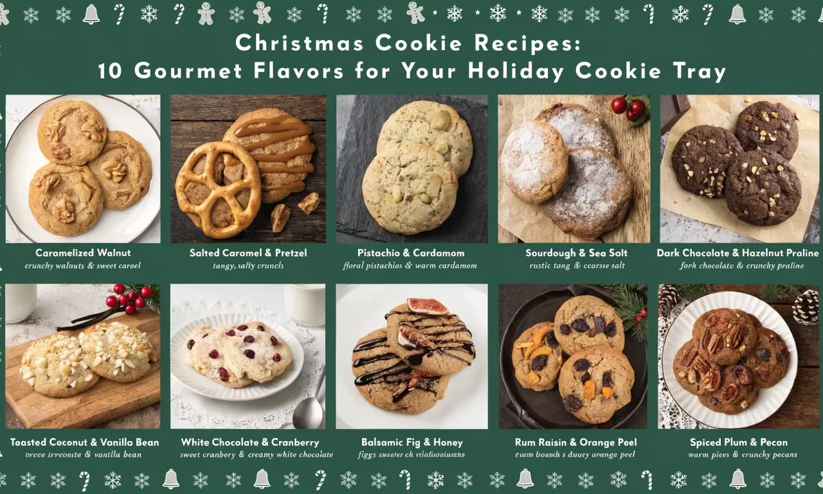 Christmas Cookie Recipes- 10 Gourmet Flavors