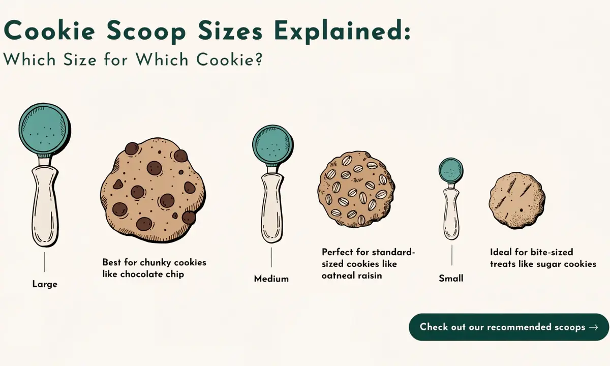 Cookie Scoop Sizes Explained: Which Size for Which Cookie?