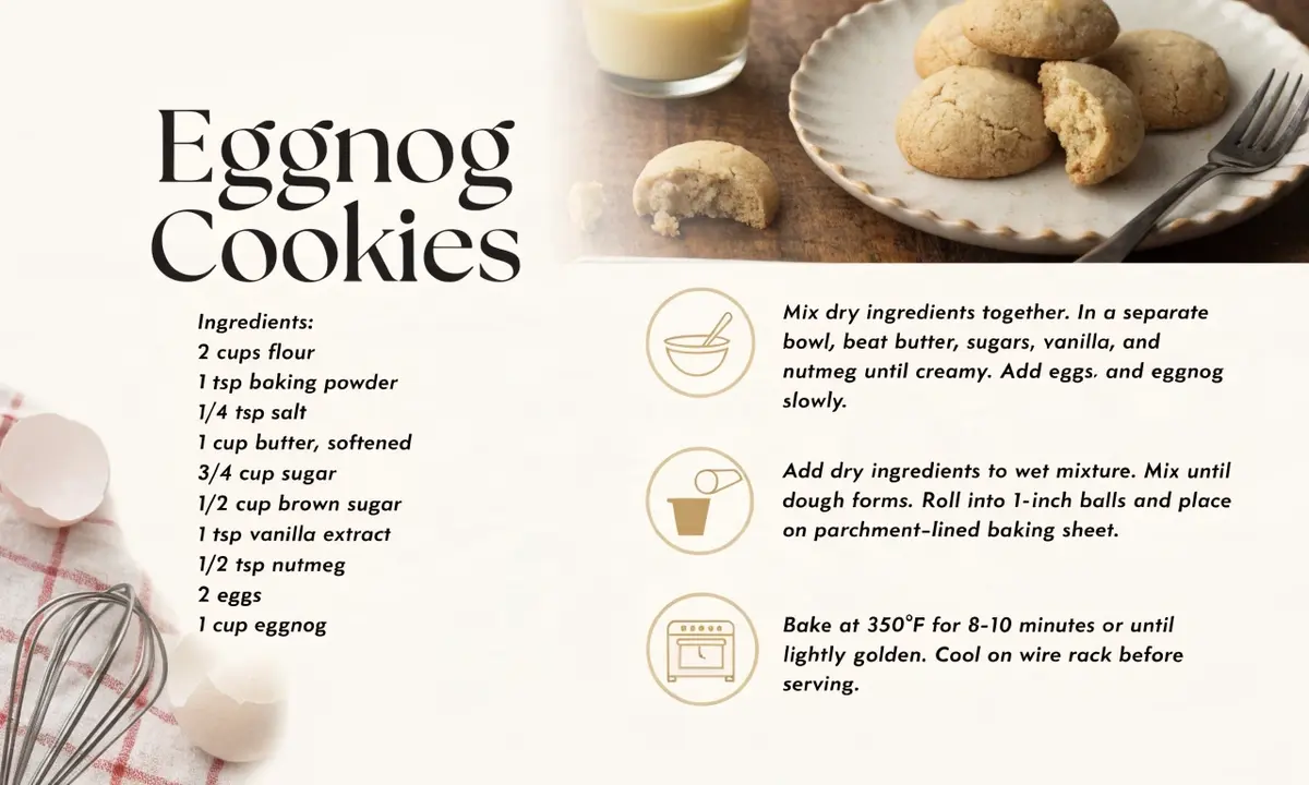 Eggnog Cookie Recipe: Capturing the Holiday Drink in Cookie Form