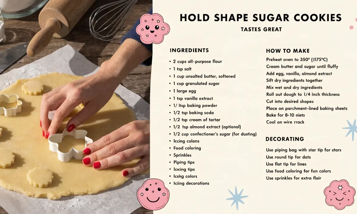 Sugar Cookie Recipe for Decorating: Holds Shape, Tastes Great