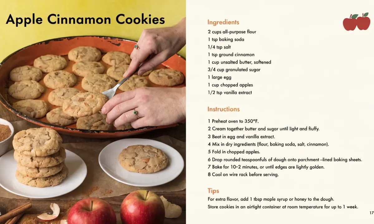 Apple Cinnamon Cookie Recipe