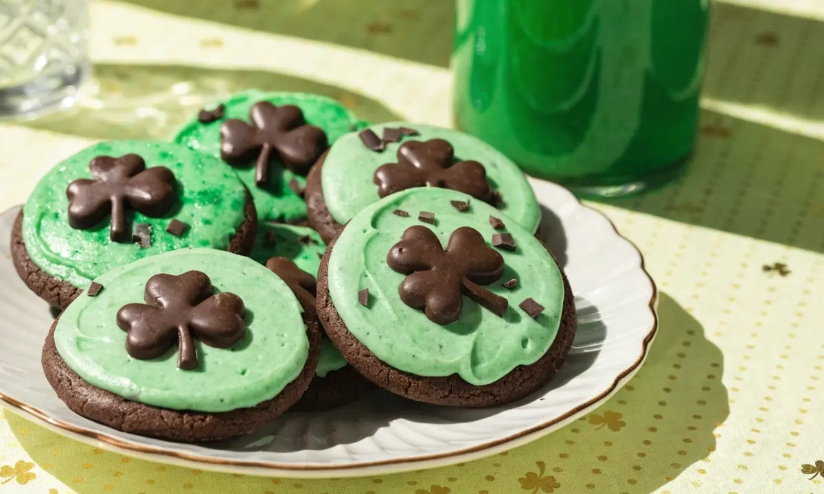 St. Patrick’s Day Mint Chocolate Cookies
