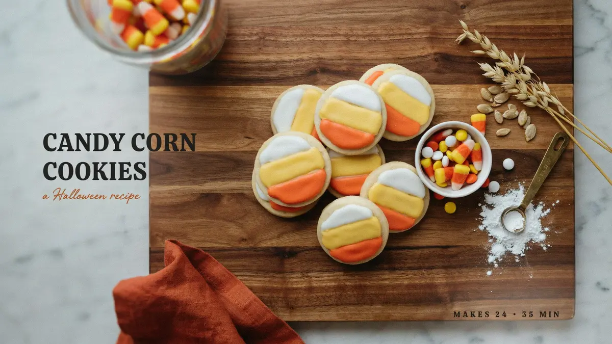 Candy Corn Cookie Recipe for Halloween